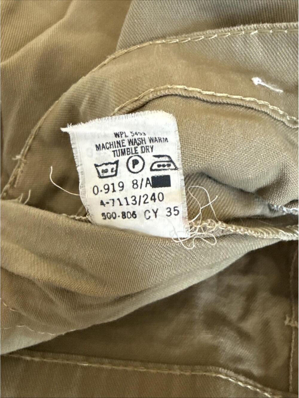 Vintage Dee Cee Khaki 5 Pocket Pants 31x34 - Picture 13 of 14